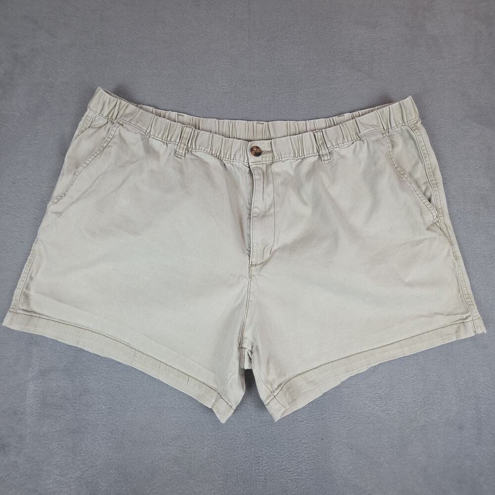 George Shorts Womens 2XL Beige Elastic Waist Casual Stretch Comfort Chino